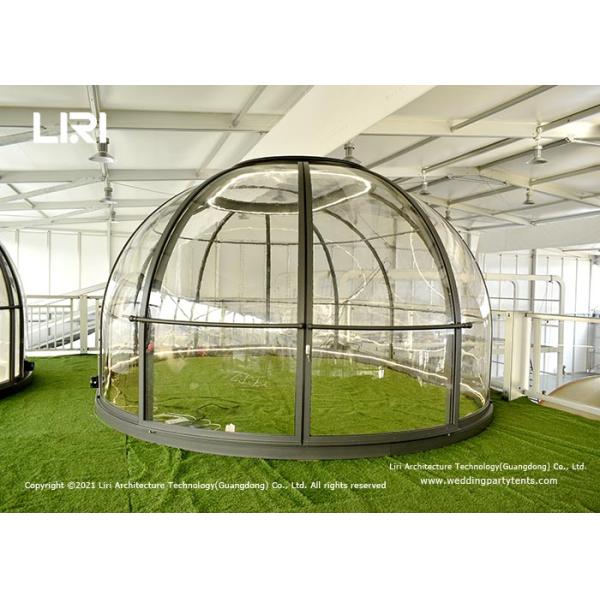 Polycarbonate Roundhouse Luxury Glamping Tents Garden Dining Room Pod Crystal Dome Restaurant Event Tents