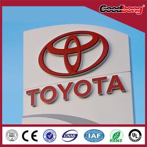 Quality Outdoor Large size Anti-UV car logo sign pylon sign for sale