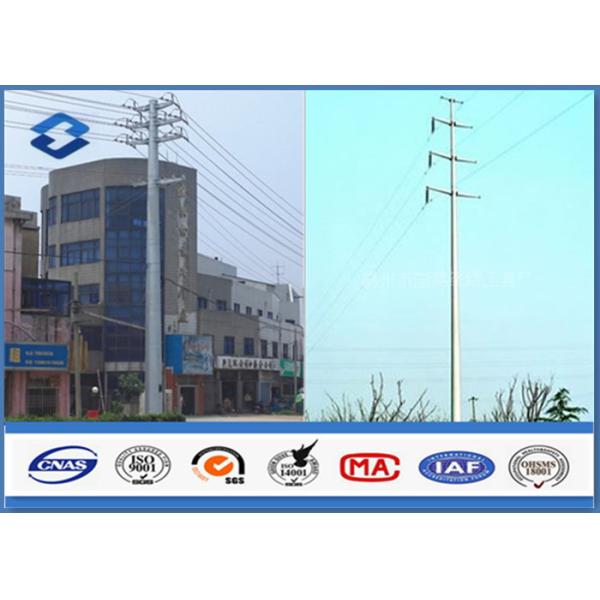 Buy 10KV Three Circuits Transmission Electrical Power Pole Polygonal with Steel at wholesale prices