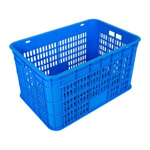 Supermarket Storage Mesh Plastic Turnover Basket with Stackable Design and PP