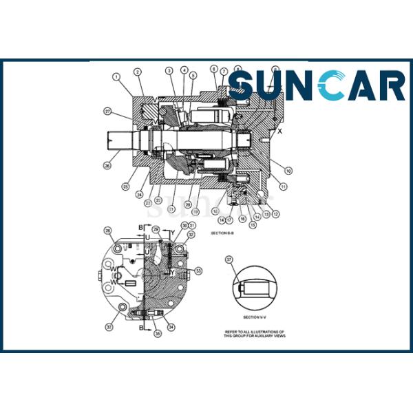 188-4176 Swing Pump Seal Kit Standard Size For C.A.T E330D