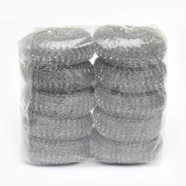 Buy Kitchen Zinc Coated Washing Scourers / Galvanize Wire Mesh Pot Scourer at wholesale prices