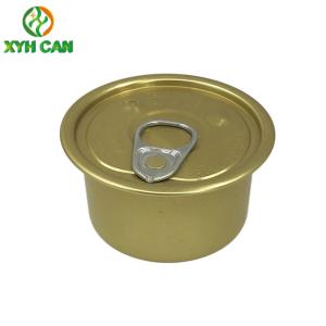 2 Pieces Gold Aluminium Pot Food Tin Cans For Seafood Beef Sardines Cooked