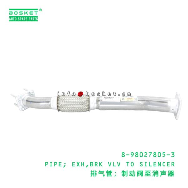 8-98027805-3 Break Valve To Silencer Exhaust Pipe suitable for ISUZU 8980278053