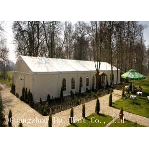 Luxury Rust Proof Wedding Party Tent Easy Maintenance With White PVC Coat Fabric