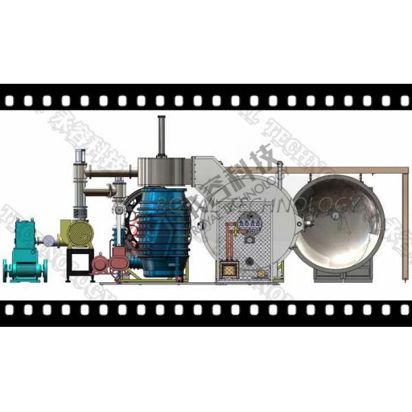 High Vacuum Metallizing Coating Machine, Magnetron sputtering + evaporation