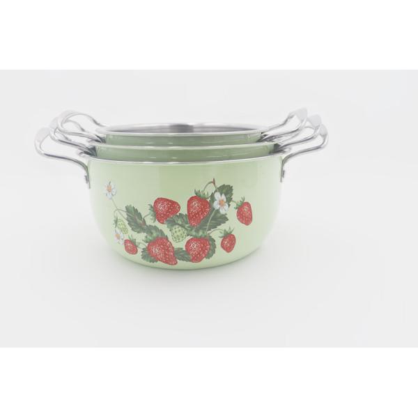 8cm Stainless Steel Cookware Sets SS Stock Pot With Cover