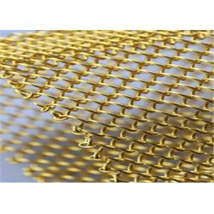 Copper / Aluminium Decorative Wire Mesh Metal Mesh Screen Curtain For Exhibit