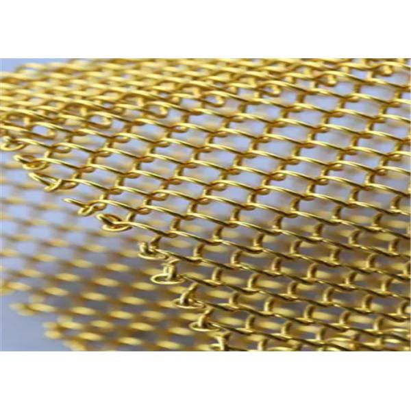 Copper / Aluminium Decorative Wire Mesh Metal Mesh Screen Curtain For Exhibit