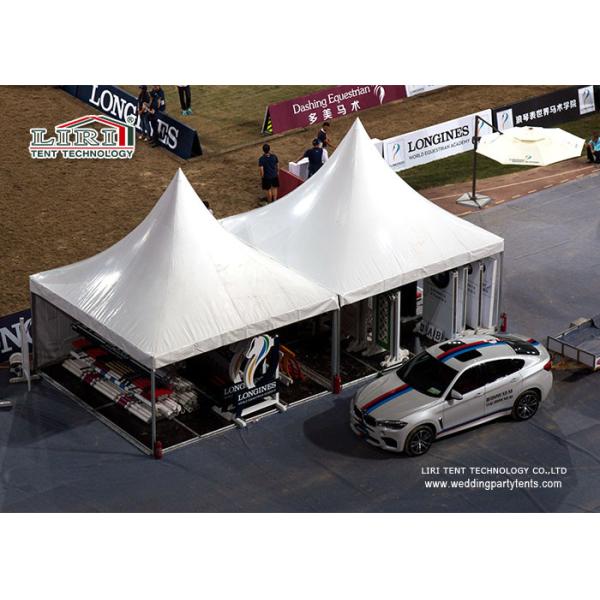 Buy 5m x 5m Chinese Aluminum Hat Marquee Gazebo Canopy Tents With High Peak For Parking Shade at wholesale prices
