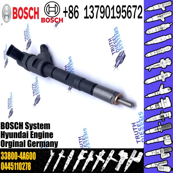 Common Rail Injector 0445110277 0445110278 33800-4A600 For PORTER II, H1, GRAND STAREX