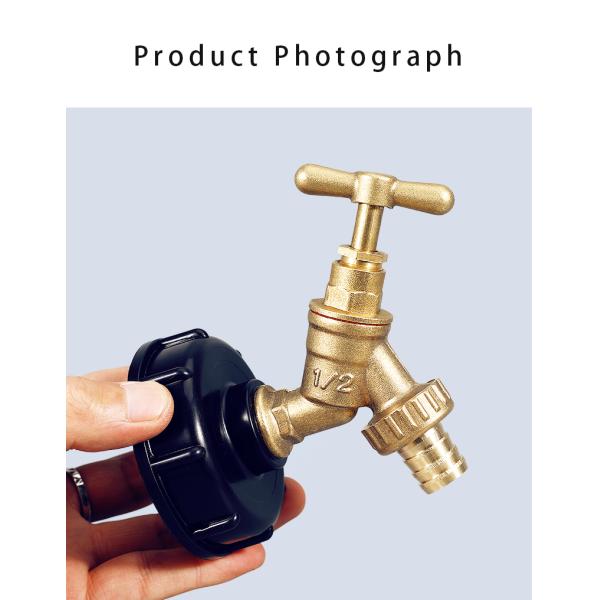 Umetass 1/2" Brass Valve Sand-cast Water Taps Horse Head Tap for Polished Faucet Mount