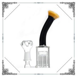 6 Tree Arms Honeycomb Perc Dab Oil Rig With Hookah Glass Bowl And Quartz Banger