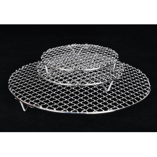 304 Stainless Steel BBQ Grill Mesh 165-550mm Round High Temp Resistant