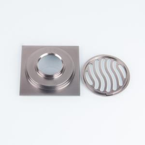 Brass Chrome Plating Balcony Bathroom Floor Drain Strainer