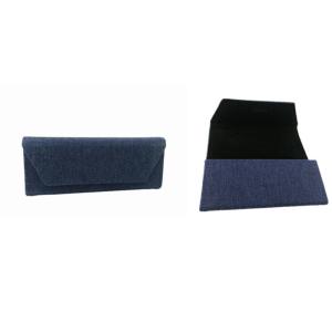 Blue Denim Custom Sunglass Case Folding Collapsible Eyeglass Case
