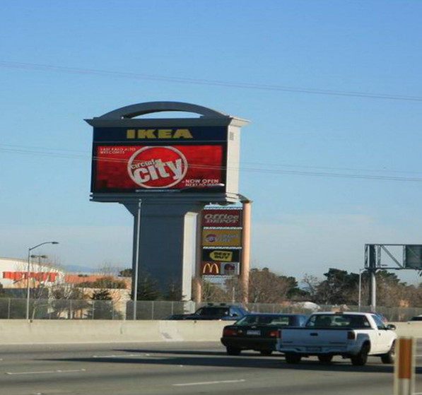 Rgb Full Color P10 Outdoor Led Billboards Smd3535 Density 10000 Energy saving