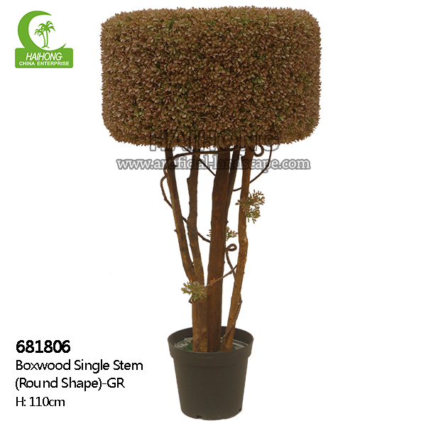 faux boxwood tree