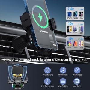 Three Way Automatic Adjustment Iphone Magnetic Car Mount With Sliding Cover