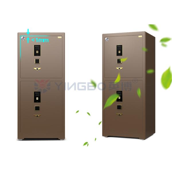Double Compartment Jewelry Lock Box Fingerprint Lock H1680mm Safe Watch Box