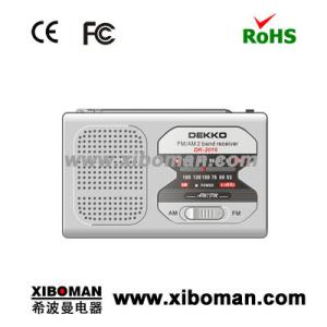 China Supplier Stereo Portable Radio With 2 AA Batteries For Emergency