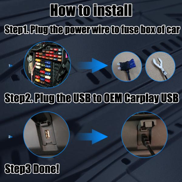 Buy 12VDC Carplay Multimedia Video Interface 4GB RAM For Volkswagen Skoda Seat Car at wholesale prices