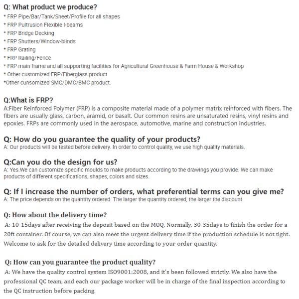 Pultrusion FRP Square Tube - High Strength lightweight Fiberglass Tube, Thermal Insulation GRP Profile