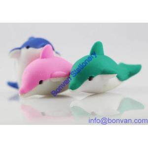 Quality kids gift promotional use fish eraser,fish style rubber erasers,3D finsh eraser for sale