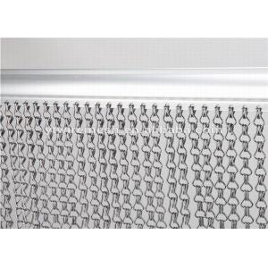Anodized Fly Screen Chain Curtain Double Hook Type For Door / Windows