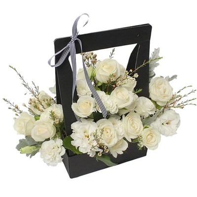 Buy Handmade Waterproof Folding Paperboard Portable Flower Box at wholesale prices