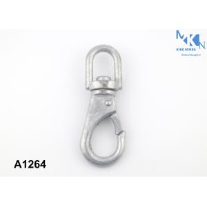 Electroplating Dog Leash Snap Hooks / Zinc Alloy Swivel Snap Hooks