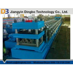 Blue Guardrail Roll Forming Machine , Highway Guardrail Making Machine CE And
