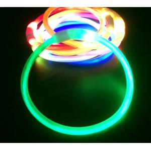 Night Leather Dog Collars Rechargeable Waterproof Night Glow Dog Collar