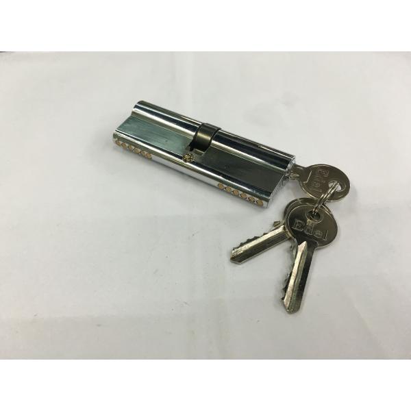 Buy 90mm Double Zinc Cylinder with 3 iron normal keys Surface finish CP at wholesale prices