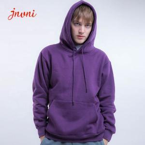 Thick Mens Activewear Tops Pullover 100% Pima Cotton Hoodie With Drawstrings