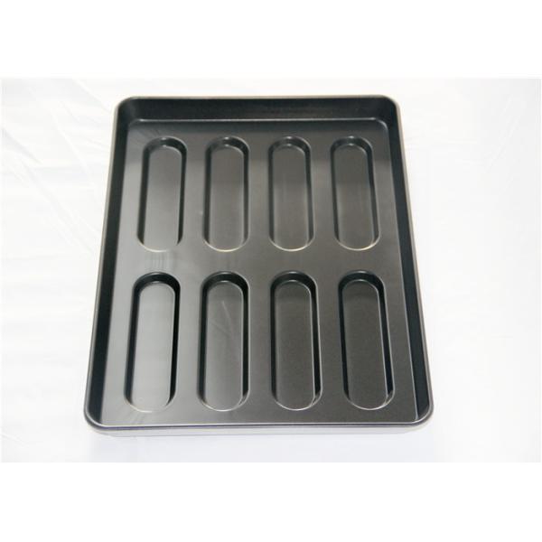 Aluminum Steel 8 Cavity 530x380x40mm Hot Dog Bun Pan