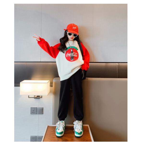 Leisure Childrens Spring Clothes Sweatpants Grey Thick Warm