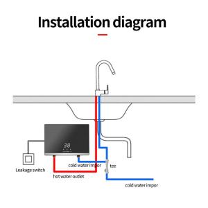 Custom High-end Electric Instant Tankless Kitchen Mini Water Heater