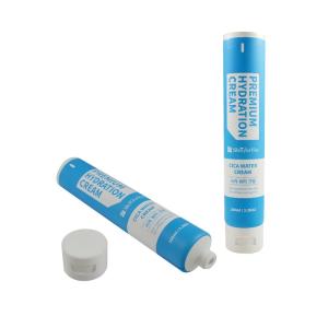 PE plastic cosmetic packaging tube empty whitening lotion transparent tube