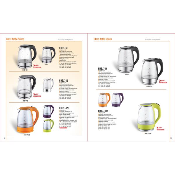 Mechanical Control Electric Glass Kettle Perfect for Household Tea Time