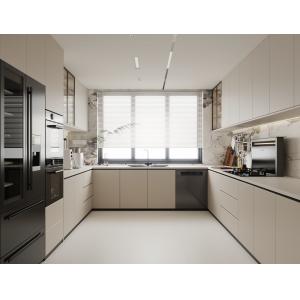 Custom Modern Luxury Wood Melamine Kitchen Storage Cabinets White Shaker