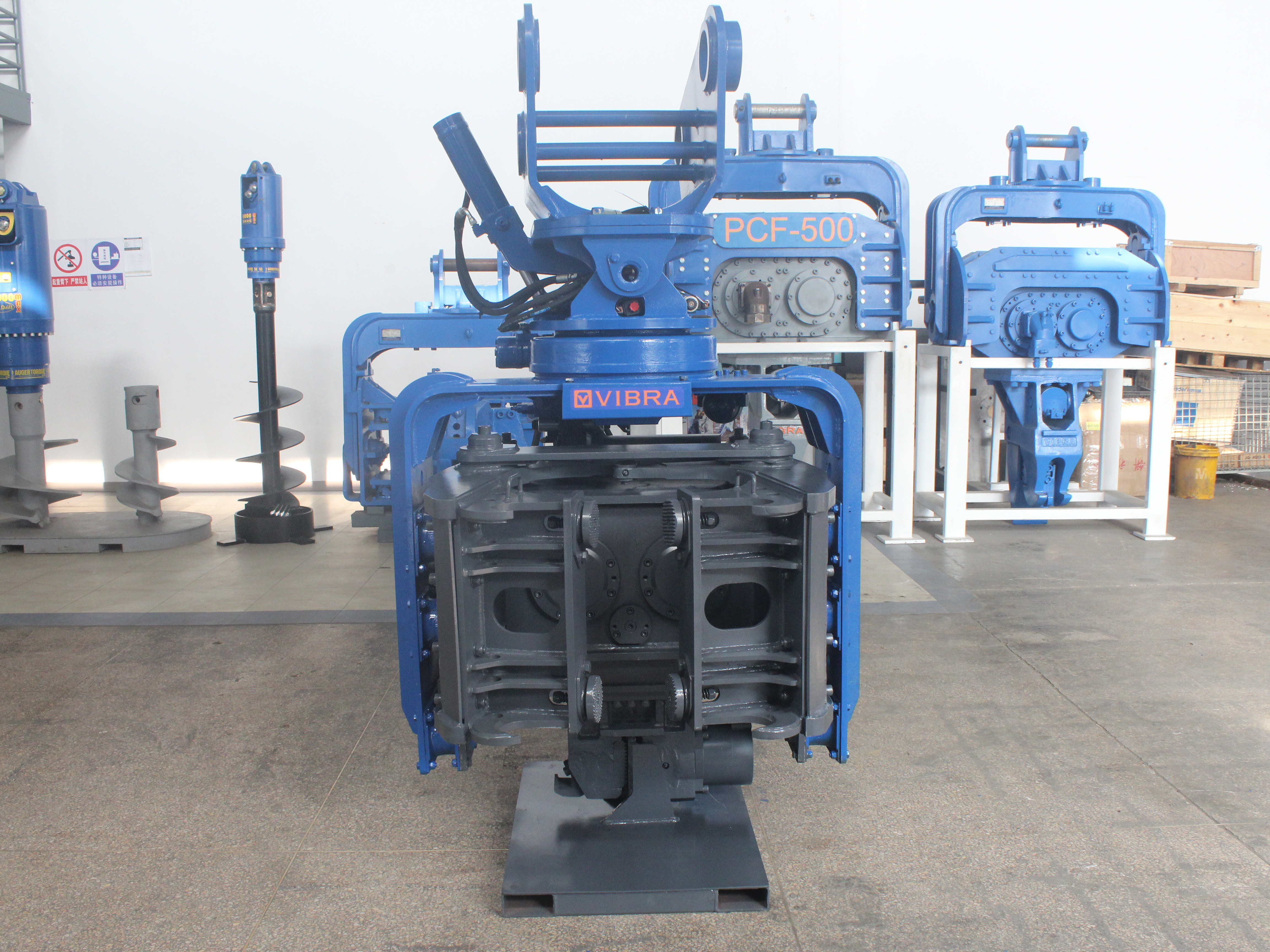 Quality Excavator Mounted Side Grip Piling Machine Hydraulic Vibro Pile Hammer for sale