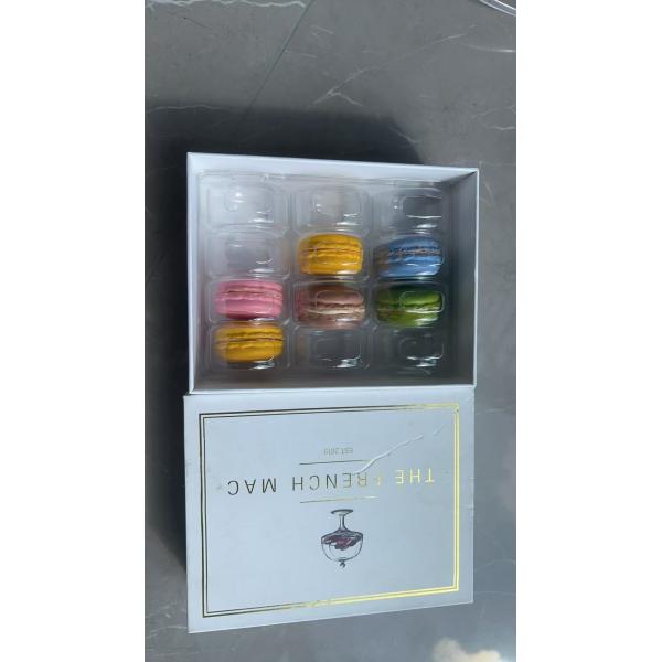 12 Macaron Gift Box Packaging Boutique Carton Dessert Packaging Customized