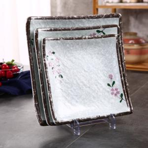 China Stackable Melamine Dinner Plates for Hospitality Requirements on sale