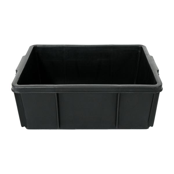 Black Soldier Fly Plastic Crates 360x270x130mm for Transportation and Organizati