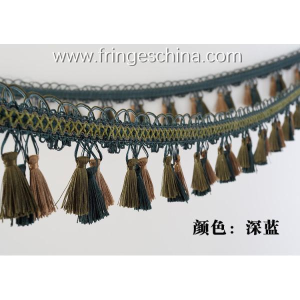 Handmade fashionable chain beads lace tassels fringes for curtain/sofa/pillow/stage decoration