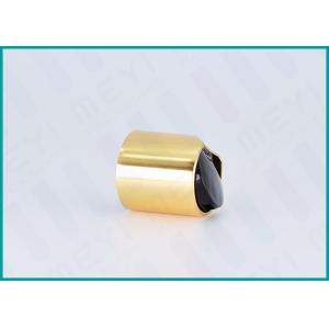 Highly Sealed Gold Disc Top Bottle Caps And Lids 24/410 With Black Press Top