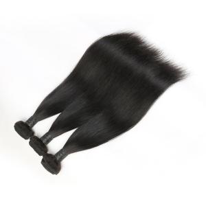 Strong Weft Straight Virgin Hair Weave / Brazilian Straight Human Hair Weave