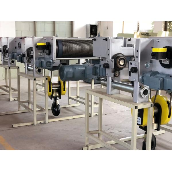 Buy 3.2 Ton Mini Electric Wire Rope Hoist For Overhead Crane With Box Type Beam at wholesale prices