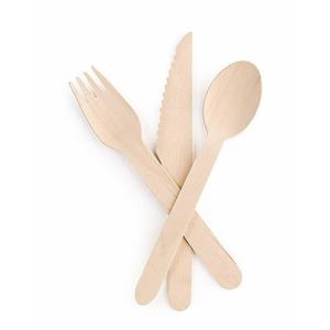 Custom Sustainable Disposable Compostable Wooden Cutlery With OEM ODM Service